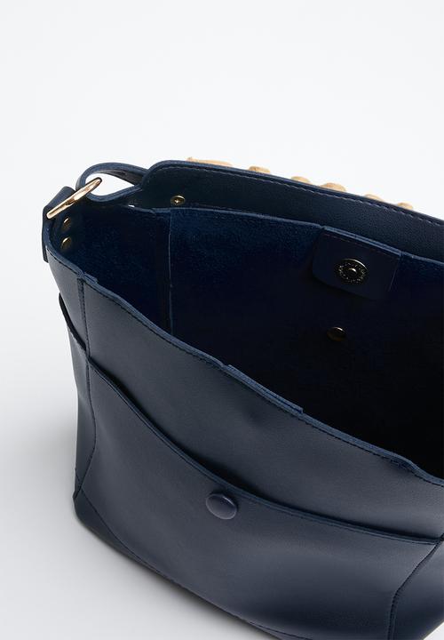 STYLE REPUBLIC - Frill detail mini tote bag - navy 