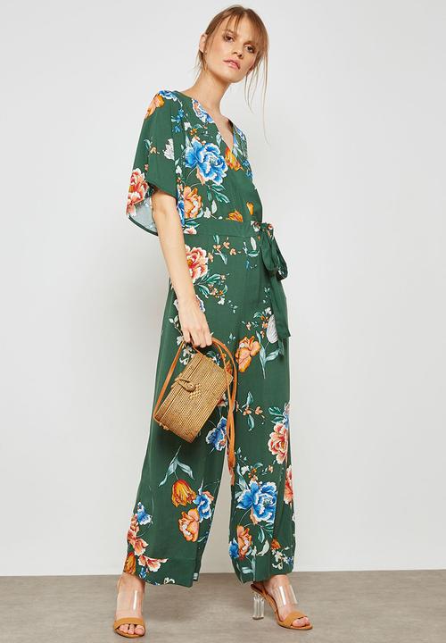 Cotton On - Woven kassie kimono sleeve jumpsuit - green