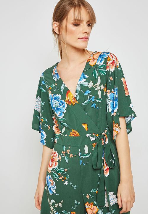 Cotton On - Woven kassie kimono sleeve jumpsuit - green