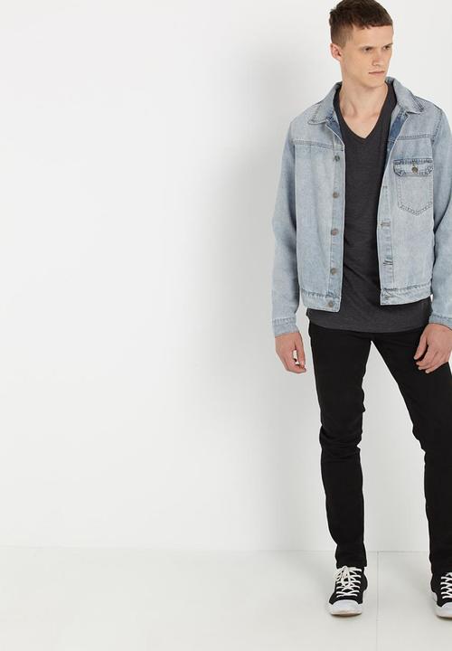 Cotton On - Essential v-neck  tee - grey