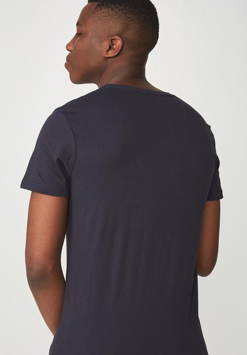 Cotton On - Essential v-neck tee -  navy