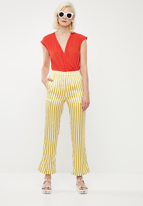 Superbalist - Soft wrap twofer bodysuit - orange 
