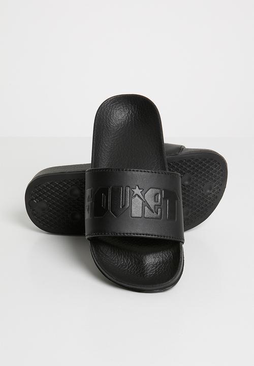 SOVIET - Seychelles slip on sandal - black