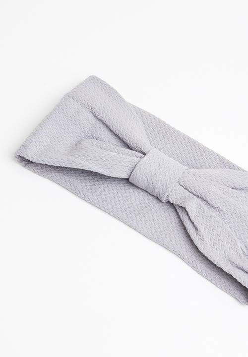 STYLE REPUBLIC - Knotted headband - grey
