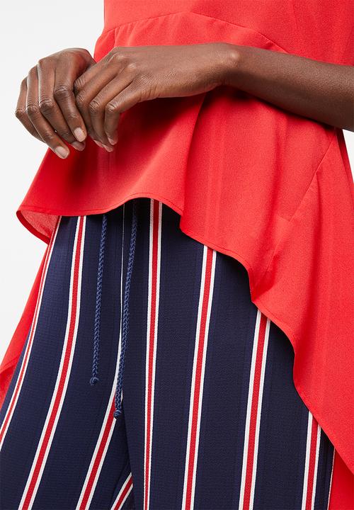 STYLE REPUBLIC - High neck kittybow blouse - red