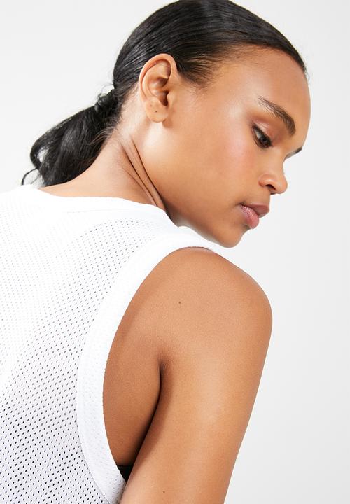 Converse - Chevron mesh tank - white