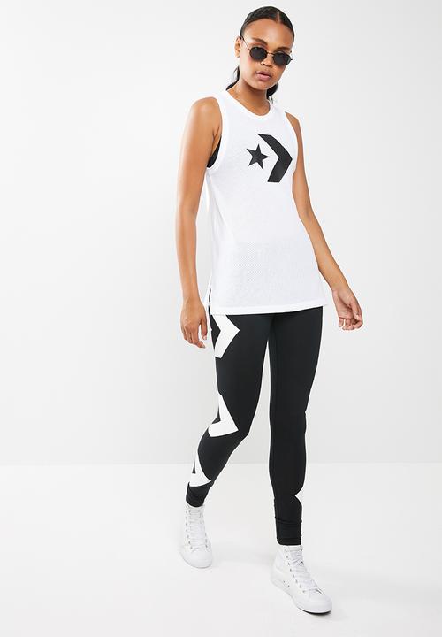 Converse - Chevron mesh tank - white