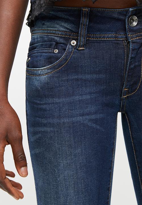 G-STAR - Midge saddle mid waist straight jeans - blue 