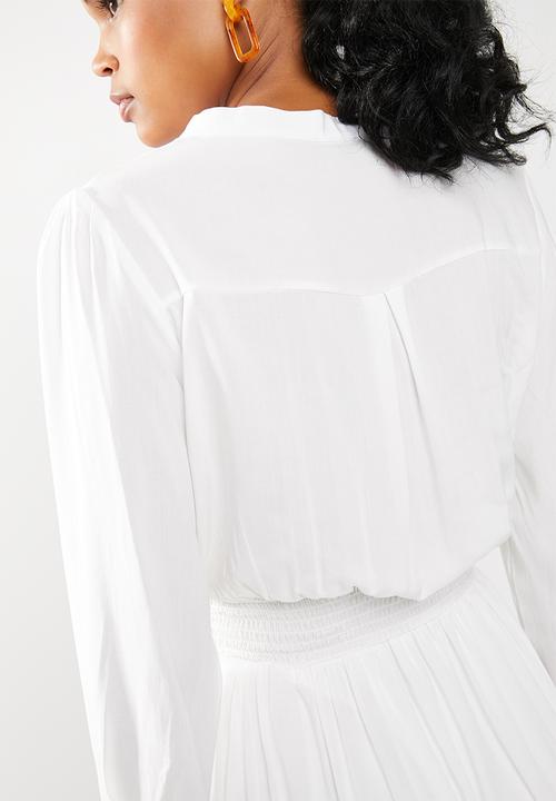 STYLE REPUBLIC - Embroided maxi dress - white