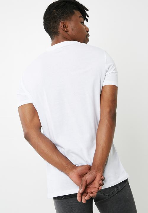Superbalist - Vee neck 2 pack tee - black & white