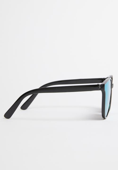Pop Candy - Oversize reflective sunglasses - black