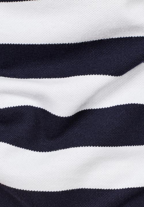 G-STAR - Bantson core short sleeve polo - white & blue 