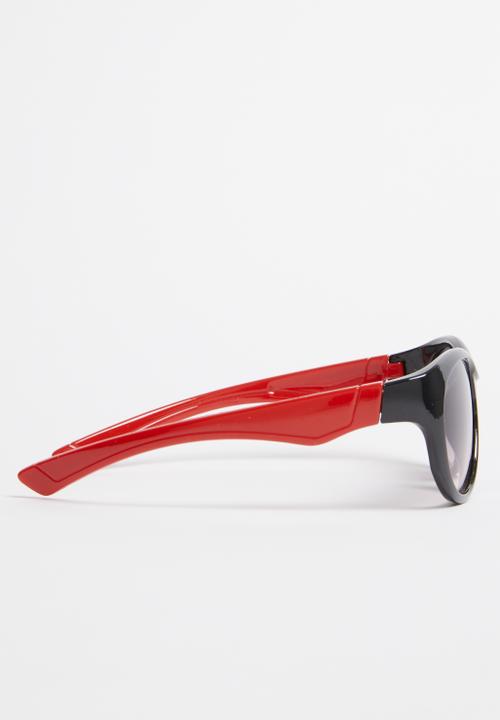 Pop Candy - Wayfarer colour block sunglasses - black