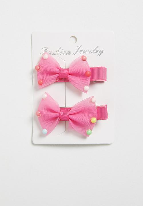 Pop Candy - Bow hairclips - pink