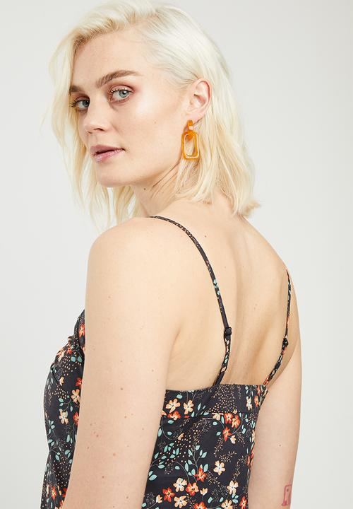 Superbalist - Button through sundress - black 
