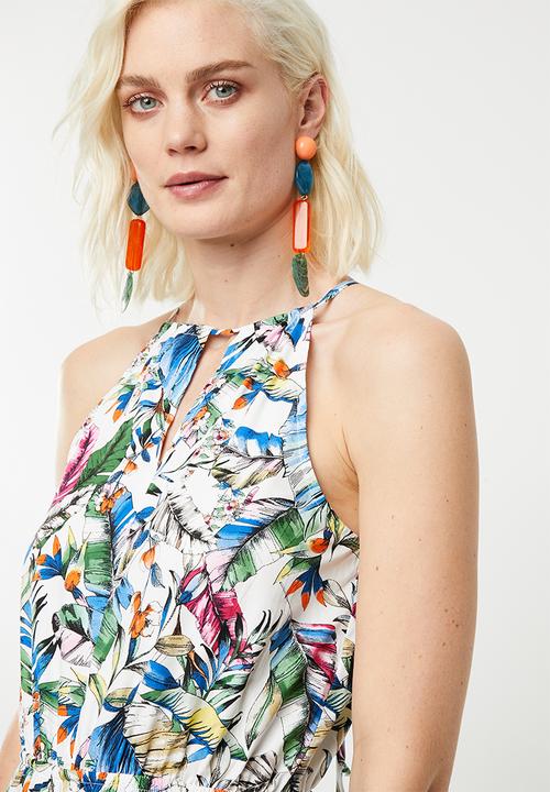Superbalist - Hi neck romper - white