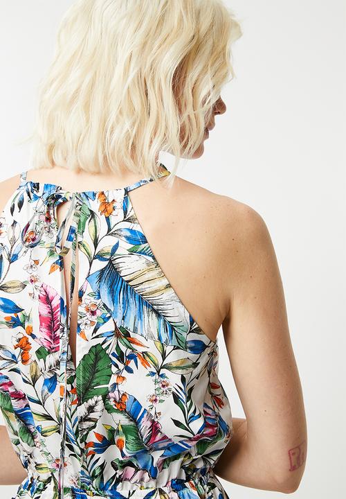 Superbalist - Hi neck romper - white