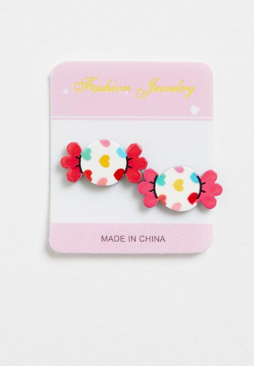 Pop Candy - Candy polkadot earrings - multi 