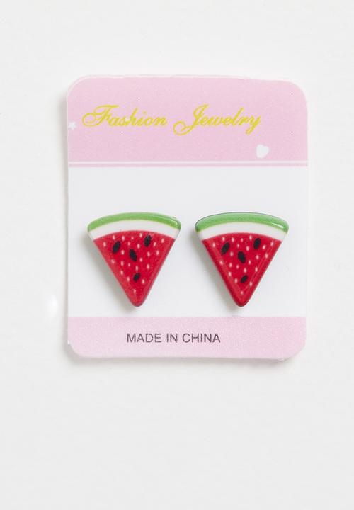 Pop Candy - Watermelon earrings - red