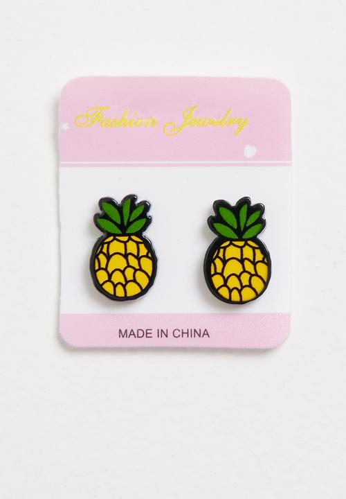 Pop Candy - Pineapple earrings - yellow 