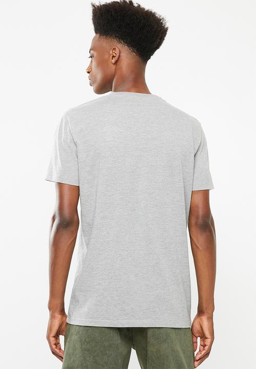 Superbalist - V-neck short sleeve 2 pack tee - navy & grey melange