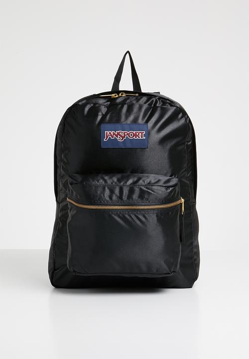 jansport black and gold