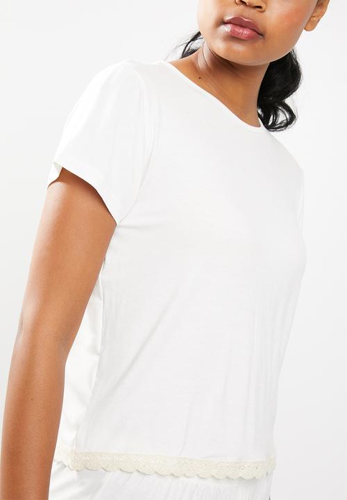Superbalist - Tee and shorts set - white