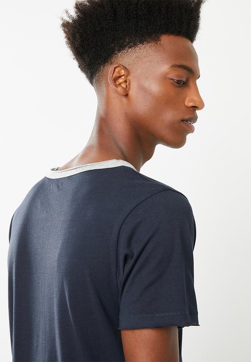 Brave Soul - Haus short sleeve T-shirt - navy