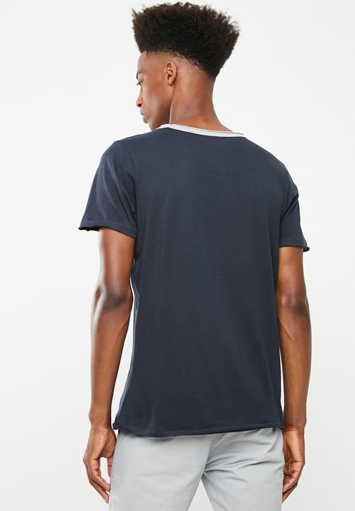 Brave Soul - Haus short sleeve T-shirt - navy