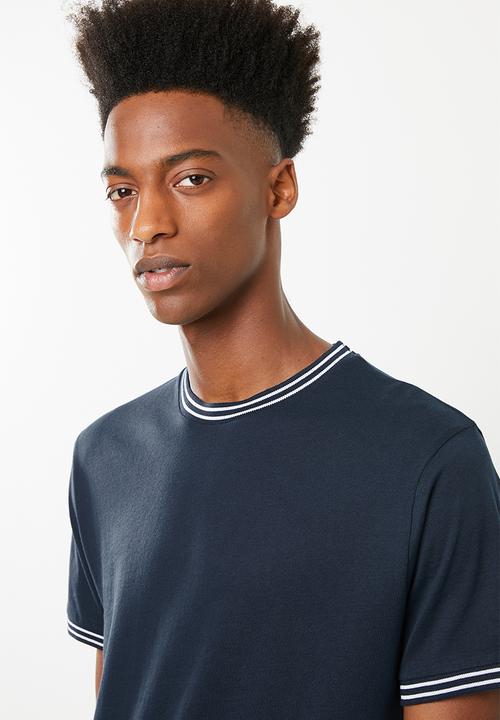 Brave Soul - Galwayb round neck T-shirt - navy