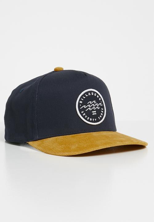 Billabong  - Horizon snapback cap - navy & yellow