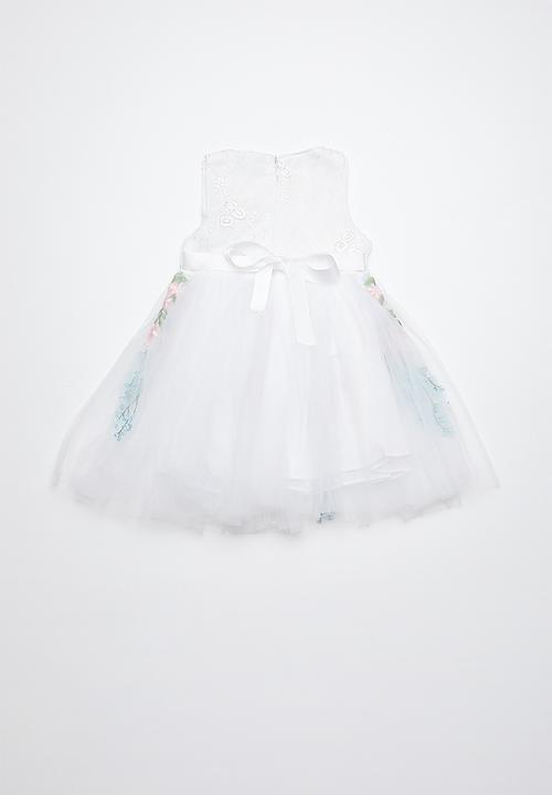 Pop Candy - Printed flower dress - white