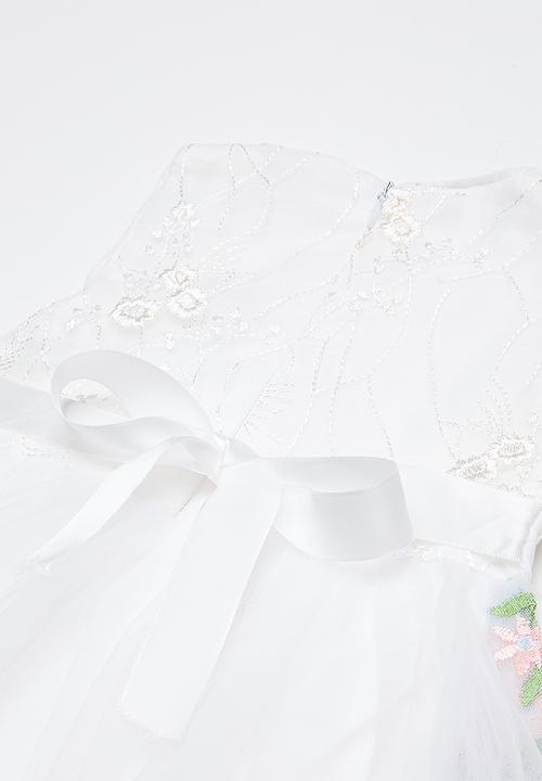 Pop Candy - Printed flower dress - white