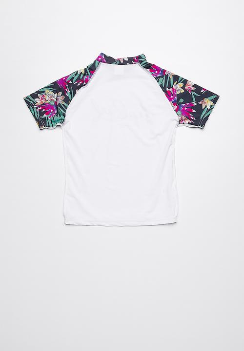 Rip Curl - Mystic sun short sleeve rashvest - white