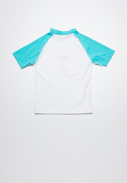 Rip Curl - Surf sun short sleeve rashvest - white