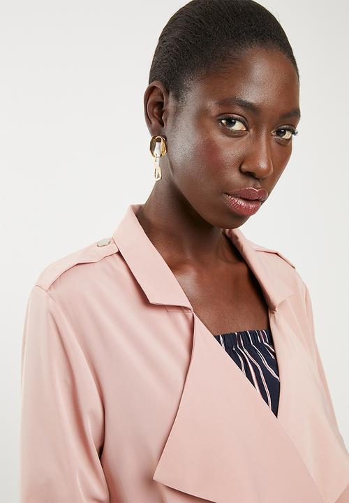 STYLE REPUBLIC - Longer length soft jacket - pink