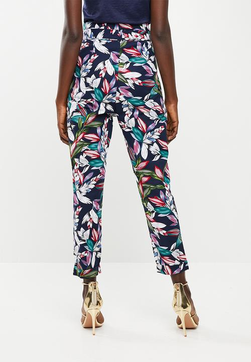 STYLE REPUBLIC - Structured paperbag pants - navy
