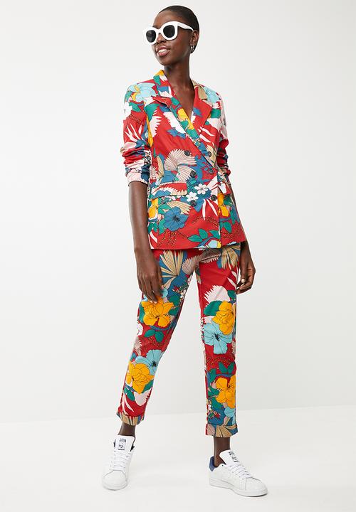 STYLE REPUBLIC - Structured paperbag pants - red
