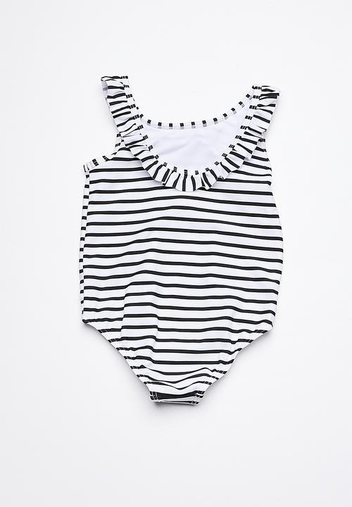 Rip Curl - Mini summerland one piece swimsuit - black & white