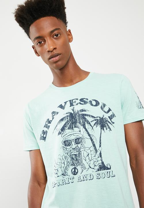 Brave Soul - Hippie T-shirt - green