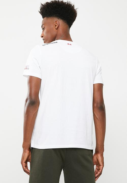 Brave Soul - Tiger T-shirt - white