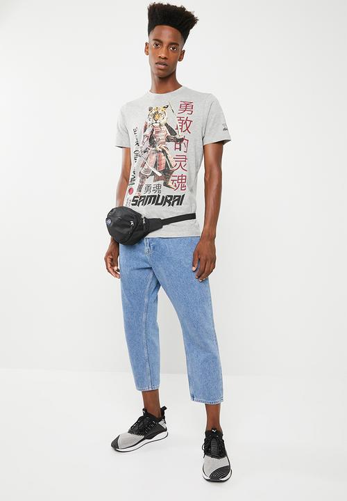 Brave Soul - Tiger T-shirt - grey
