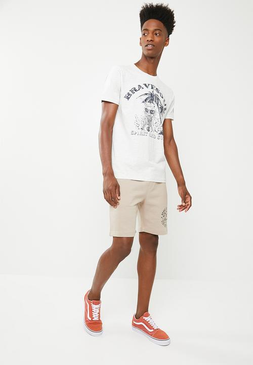 Brave Soul - Hippie T-Shirt - grey 