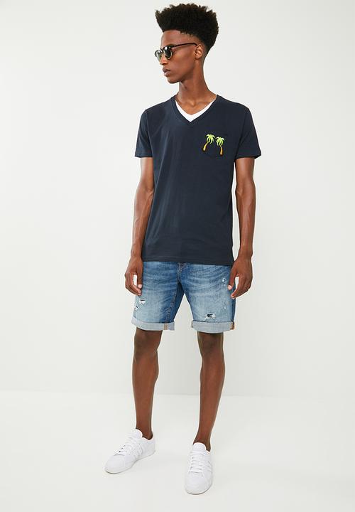 Brave Soul - Bahama T-shirt - navy