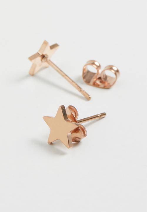 Pop Candy - Star earrings  - rose gold