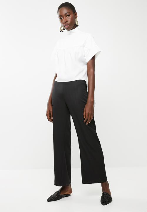 DAVID by David Tlale - Sarafina short sleeve blouse - white