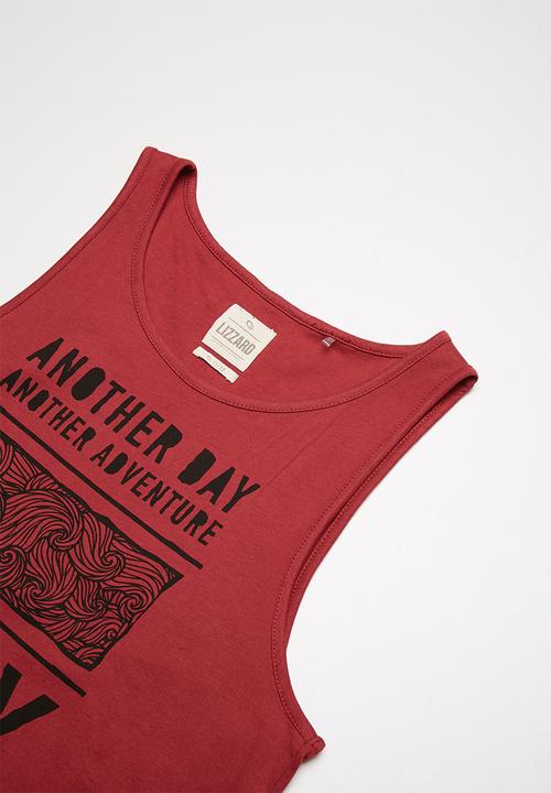 Lizzard - Salty printed vest - red