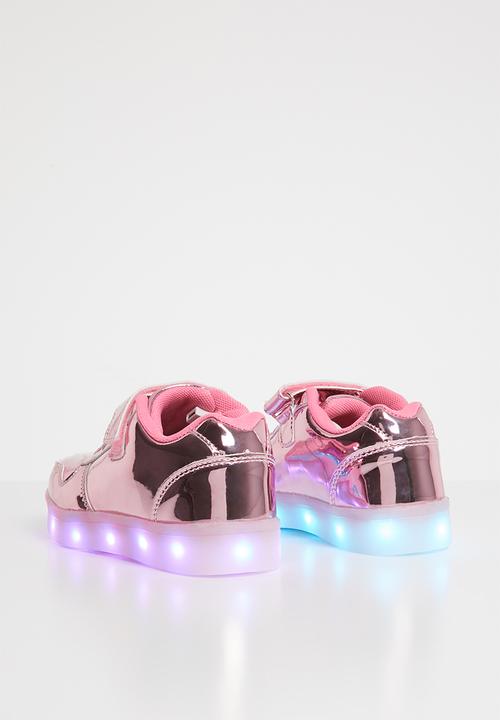 Pop Candy - Light up velcro strap sneaker - pink