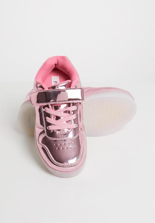 Pop Candy - Light up velcro strap sneaker - pink