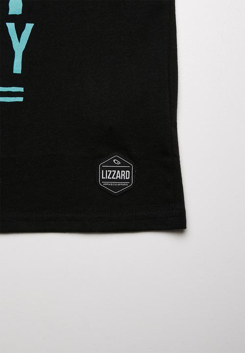Lizzard - Salty printed vest - black